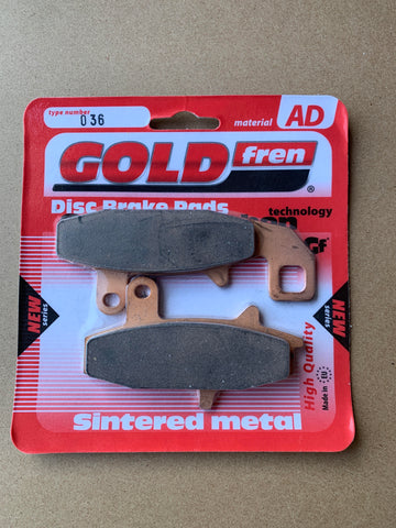 Goldfren AD Front Brake Pads: Suzuki DR650 DR 650 (1990-1996)