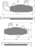 Goldfren AD Front Brake Pads: Suzuki DR650 DR 650 (1990-1996)