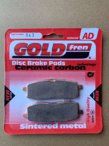 Goldfren AD Front Brake Pads: Yamaha YZ125 YZ 125 (1985-1988)