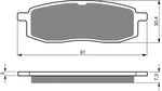 Goldfren AD Front Brake Pads: Yamaha YZ125 YZ 125 (1985-1988)