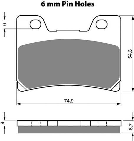 Goldfren AD Brake Pads: AD045 ≈ FA182 / VD257 / FDB637 / SBS665