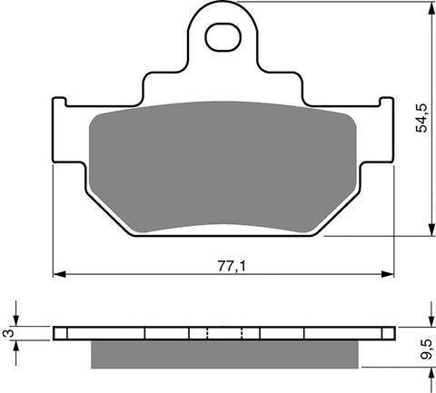 Goldfren AD Brake Pads: AD046 ≈ FA106/2 / VD329/2 / FDB673 / SBS582