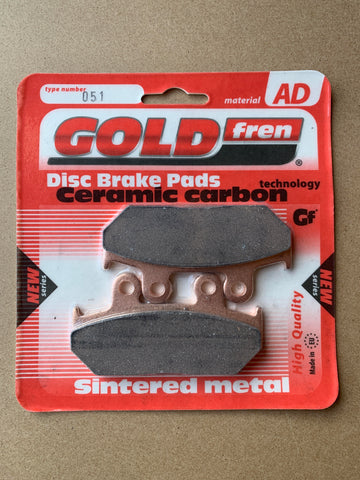 Goldfren AD Front Brake Pads: Honda NV400 NV 400 (1995-1997)