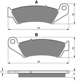 Goldfren AD Brake Pads: AD052 ≈ FA143 / VD139/2 / FDB496 / SBS623