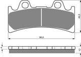 Goldfren AD Brake Pads: AD054 ≈ FA190 / VD258 / FDB864 / SBS683