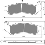 Goldfren AD Brake Pads: AD055 ≈ FA189 / VD164 / FDB2002 / SBS685