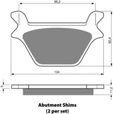 Goldfren AD Brake Pads: AD056 ≈ FA139 / VD957 / FDB521 / SBS669