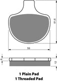 Goldfren AD Brake Pads: AD057 ≈ FA094 / VD919 / FDB352/R / SBS579