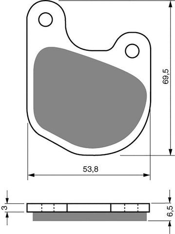 Goldfren AD Brake Pads: AD059 ≈ FA071 / VD908 / FDB333 / SBS537