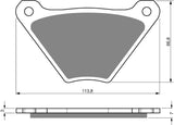 Goldfren AD Brake Pads: AD060 ≈ FA024/2 / VD902 / VD915 / FDB185 / SBS513