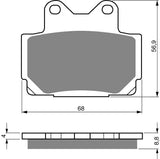Goldfren AD Brake Pads: AD067 ≈ FA104 / VD240 / FDB386/R / SBS570