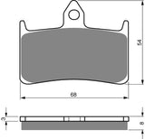 Goldfren AD Brake Pads: AD069 ≈ FA187 / FA144 / VD154 / FDB858