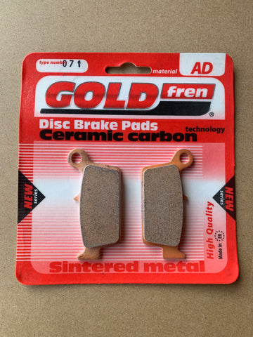 Goldfren AD Rear Brake Pads: Honda NSR50 NSR 50 (1997-2000)