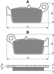 Goldfren AD Rear Brake Pads: Honda NSR75 NSR 75 (1992-2000)