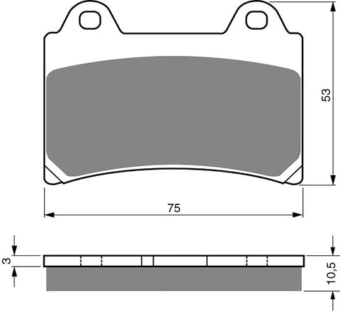 Goldfren AD Brake Pads: AD073 ≈ FA123 / VD242 / FDB662 / SBS590