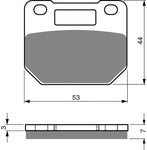 Goldfren AD Front Brake Pads: Suzuki RG125 RG 125 (1985-1988)