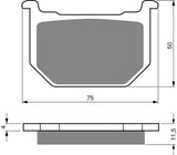 Goldfren AD Brake Pads: AD075 ≈ FA051 / VD322 / VD323 / FDB218 / SBS532