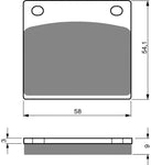 Goldfren AD Rear Brake Pads: Suzuki XN85 XN 85 (1983)