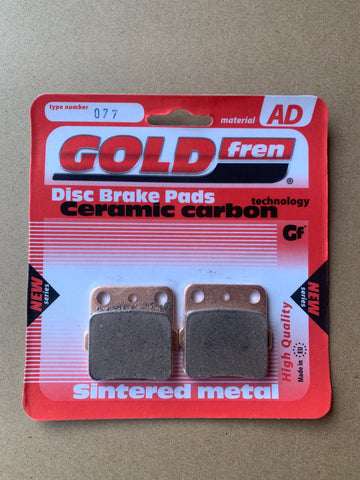 Goldfren AD Rear Brake Pads: Yamaha YZ125 YZ 125 (1989)