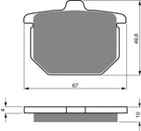 Goldfren AD Brake Pads: AD079 ≈ FA030 / FA031 / VD112/3 / FDB182 / SBS517