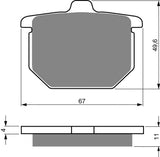 Goldfren AD Brake Pads: AD080 ≈ FA029 / VD112/2 / SBS508