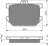 Goldfren AD Brake Pads: AD082 ≈ FA034 / VD205 / VD212 / SBS507
