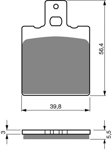 Goldfren AD Brake Pads: AD083 ≈ FA047/2 / FA047/3 / VD911/2 / SBS583