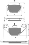 Goldfren AD Brake Pads: AD084 ≈ FA067/3 / VD425 / FDB314 / SBS586
