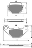 Goldfren AD Brake Pads: AD086 ≈ FA067/2 / FDB731 / SBS541