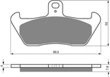 Goldfren AD Brake Pads: AD089 ≈ FA163 / VD927 / FDB529 / SBS641