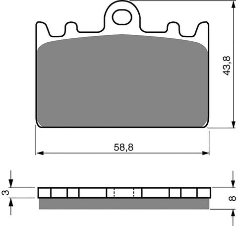Goldfren AD Brake Pads: AD090 ≈ FA180 / VD433 / FDB741 / SBS666