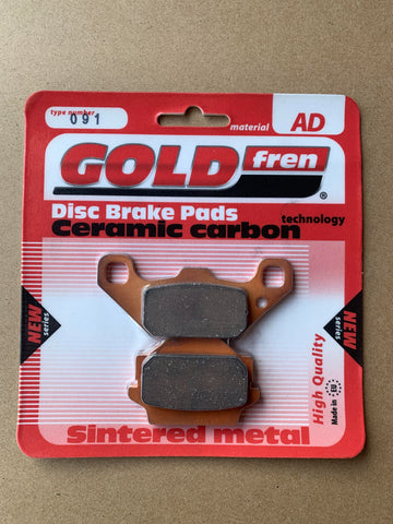 Goldfren AD Front Brake Pads: Suzuki LT230 LT 230 (1987-1993)