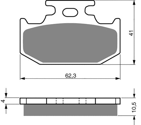 Goldfren AD Brake Pads: AD100 ≈ FA152/2 / VD432/2 / SBS648