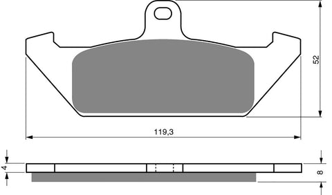 Goldfren AD Brake Pads: AD101 ≈ FA120 / VD924 / SBS594