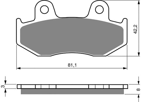 Goldfren AD Brake Pads: AD102 ≈ FA092/3 / VD134 / VD136 / FDB382