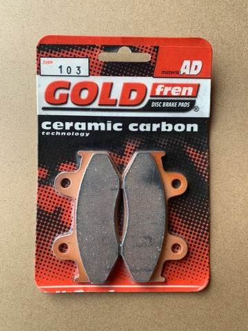 Goldfren AD Rear Brake Pads: Yamaha YFZ450 YFZ 450 (2006-2011)