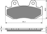 Goldfren AD Brake Pads: AD103 ≈ FA092 / FA092/2 / FA323/2 / FDB2119 / SBS104 / SBS558