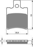 Goldfren AD Brake Pads: AD107 ≈ FA206 / VD256 / FDB889 / SBS667