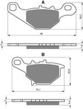 Goldfren AD Front Brake Pads: Suzuki RM80 RM 80 (1996-2004)