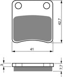 Goldfren AD Brake Pads: AD110 ≈ FA257 / FA178 / VD162 / FDB625 / SBS115 / SBS670