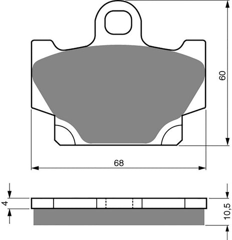 Goldfren AD Brake Pads: AD113 ≈ FA081 / VD235 / FDB331 / SBS550