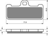 Goldfren AD Brake Pads: AD116 ≈ FA218 / FA218/2 / FDB2007 / SBS711