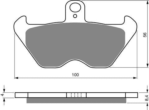 Goldfren AD Brake Pads: AD117 ≈ FA170 / FA246 / FA407 / VD941 / VD959 / FDB605 / SBS644