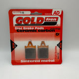 Goldfren AD Brake Pads: AD118 ≈ FA186 / VD949 / FDB784 / SBS680