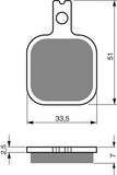 Goldfren AD Brake Pads: AD119 ≈ FA175 /