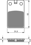 Goldfren AD Brake Pads: AD120 ≈ FA099 / VD932 / FDB436 / SBS595