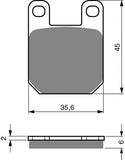 Goldfren AD Brake Pads: AD121 ≈ FA115 / VD946 / SBS559