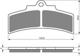 Goldfren AD Brake Pads: AD123 ≈ FA183 / / SBS677