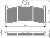 Goldfren AD Brake Pads: AD126 ≈ FA249 / VD437 / FDB2049 / SBS729 / SBS676