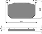 Goldfren AD Brake Pads: AD127 ≈ FA068 / FA066 / VD420/S / FDB298/R / SBS539 / SBS540